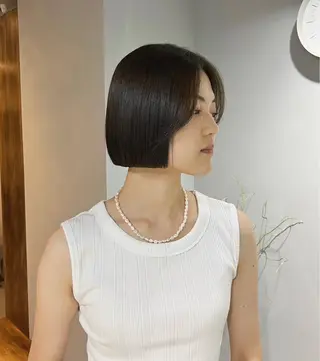 ショート カラー akane/ベージュ /オリーブ/ブラウンのヘアスタイル