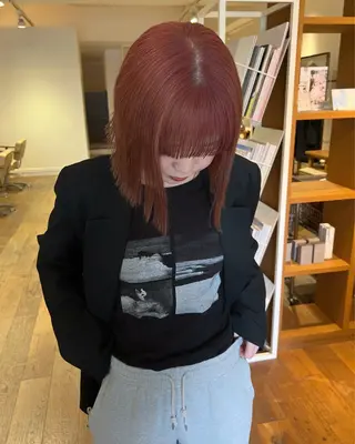 カラー 天王寺美容室/暖色 カラー/chikaのヘアスタイル