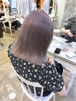 セミロング パーマ ヘアアレンジ ツガミ リナのヘアスタイル