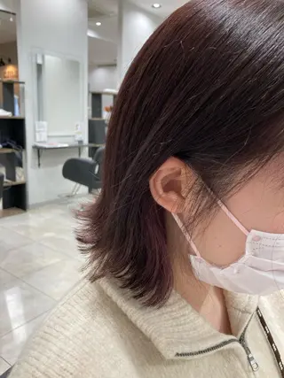 ショート カラー ピンクカラー🎀 米津 美佑のヘアスタイル