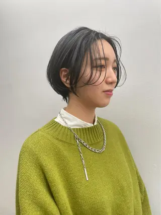 ショート 京都レイヤーカット/ 縮毛矯正/羽柴りくのヘアスタイル