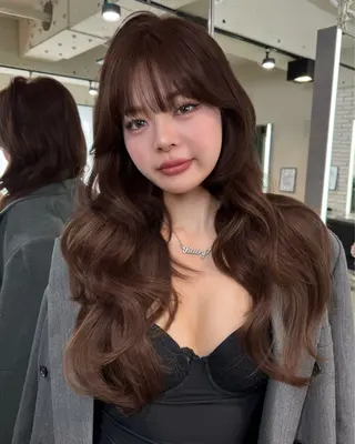 ロング カラー 艶カラー♡クール トレンドヘア♡アユミのヘアスタイル