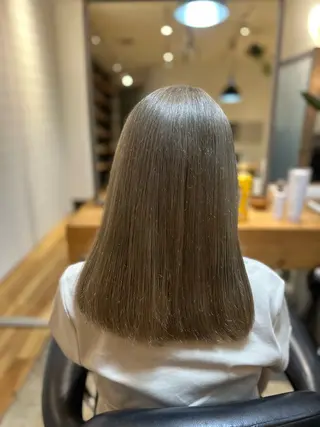カラー ブリーチカラー/ 透明感/aika¨̮のヘアスタイル