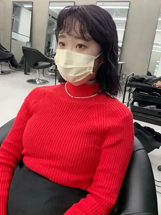 ミディアム カラー kimika🥑 メンズ/髪質改善のヘアスタイル