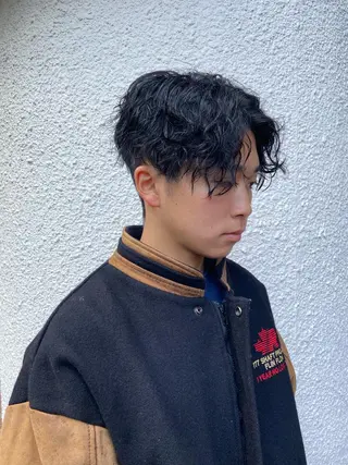 ショート パーマ メンズ 髪質改善・酸性・ ストレート　Maruのヘアスタイル