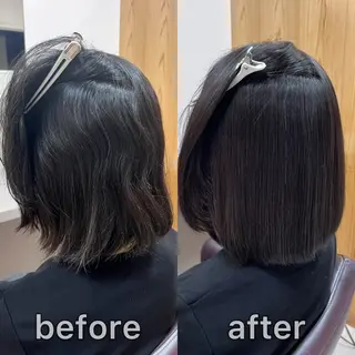 ショート パーマ KIZU 髪質改善 オカルト怪談のヘアスタイル