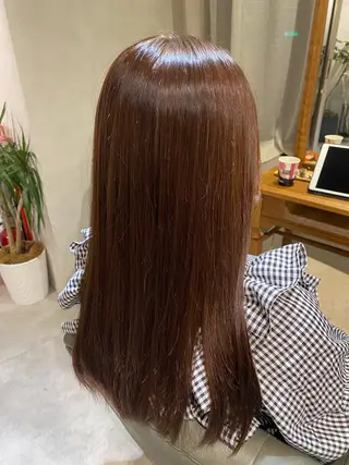 ロング 中川 花織のヘアスタイル