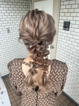 ヘアアレンジ 大人可愛いヘアメイク 💋🧚‍♀️しずかのヘアスタイル