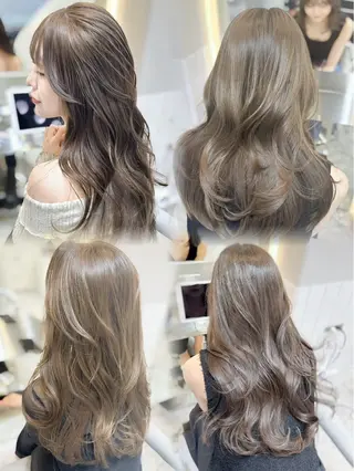 ロング カラー パーマ ヘアアレンジ 韓国アイドルヘア/ 大人ショートリョウヤのヘアスタイル