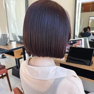 ショート カラー 🌱小顔ヘア/ボブ ミディアム/双葉🌱のヘアスタイル