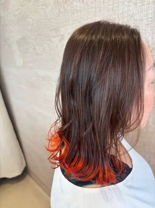 カラー ブリーチ/ハイトーン 田邊莉奈/EARTHのヘアスタイル