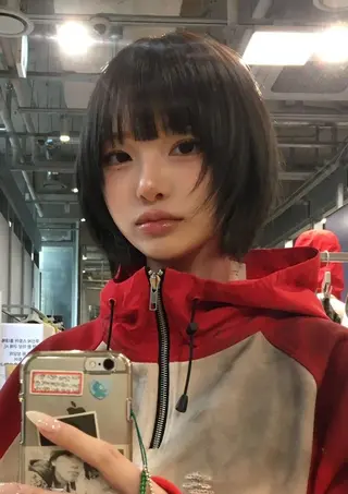 ショート ウルフカット/ボブ りなのヘアスタイル