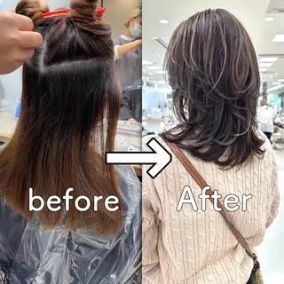 カラー 🍀自然＆長持ち♪ 縮毛矯正の匠✨️のヘアスタイル