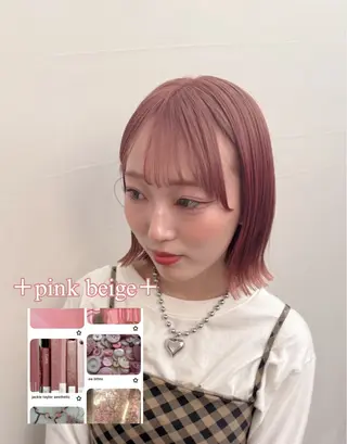 ショート カラー ⋆*ブリーチカラ ー/愛佳.⋆𝜗𝜚のヘアスタイル