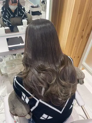 セミロング カラー 顔周り特化/韓国ヘア /レイヤー/吉野幸大のヘアスタイル