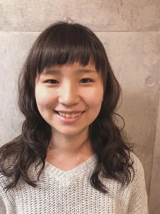 ロング カラー パーマ 土屋かすみ✁︎. ꙳ 姫カットのヘアスタイル