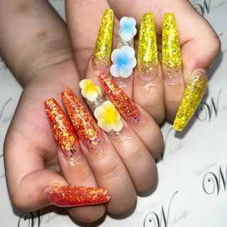 ロング ネイルサロン ダブルのネイルデザイン