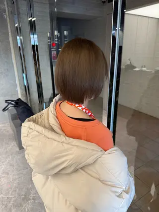 ショート カラー 【感動の艶髪💖】 溝の口/坂本柊星のヘアスタイル