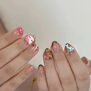 ネイル By moonネイル 🌷ワンホン/韓国風のネイルデザイン