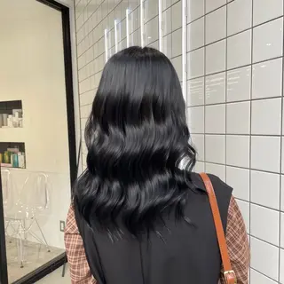 セミロング カラー パーマ ヘアアレンジ メンズ mona/ ストレートスタイル✨のヘアスタイル