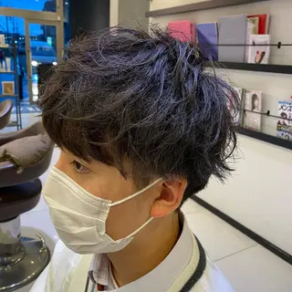 ショート ヘアアレンジ メンズ 野老 海音のヘアスタイル