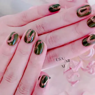 ショート ネイル USAMiMi 🐰💕のネイルデザイン