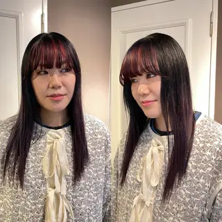 ロング カラー 佐野 えり奈のヘアスタイル