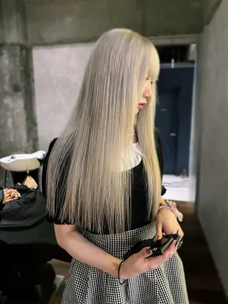 セミロング カラー 🧡色落ちまで2度綺 麗なカラー🧡ヨシキのヘアスタイル