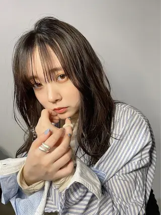 カラー La fith hair ray 札幌店所属・顔まわり/W カラー/リョウのヘアスタイル