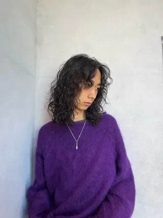 ロング パーマ メンズ CANAAN hair salon 表参道店所属・🌿‬ナチュラルヘア /パーマ/蒼真🍃のヘアスタイル