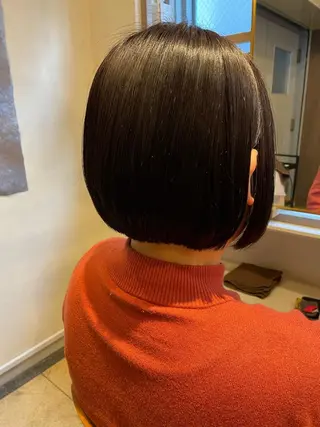 ショート カラー 【髪質改善】【美髪】 【ツヤ髪】ほしのちりのヘアスタイル