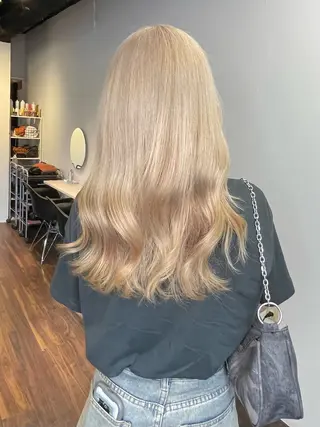 ロング カラー ヘアアレンジ maoブリーチ無し 似合わせカラーのヘアスタイル