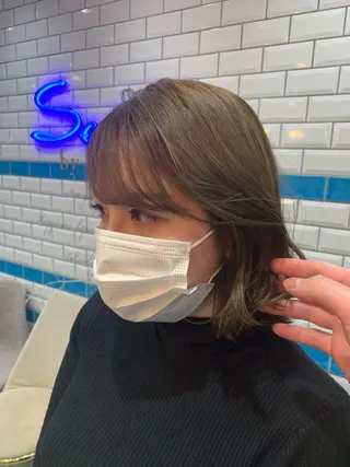 ミディアム カラー 新宿/韓国レイヤー 髪質改善カラー/角所のヘアスタイル