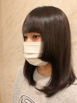 ミディアム 北野 未優香のヘアスタイル