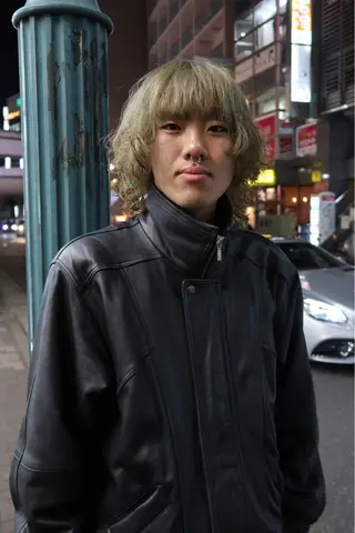 ミディアム カラー メンズ Rei/ 縮毛矯正/ ハイライトカラー募集のヘアスタイル