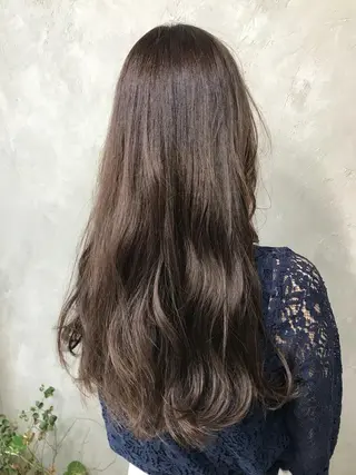 セミロング カラー パーマ 🌈髪質改善💕 縮毛矯正✨青木まで✨のヘアスタイル