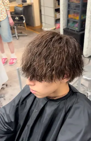 カラー パーマ 💈メンズパーマ特化 金子温貴💈のヘアスタイル