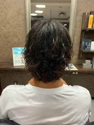 メンズ バーバーショップ涼桜新町店所属・田中大 パーマ/メンズカットのヘアスタイル