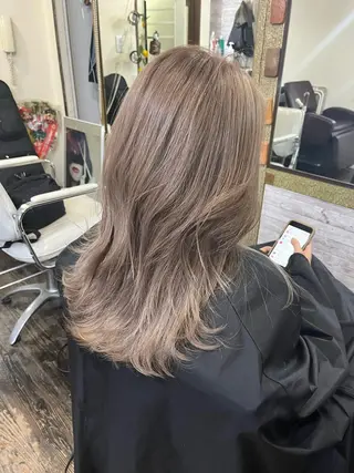 セミロング カラー 渡辺 健太のヘアスタイル