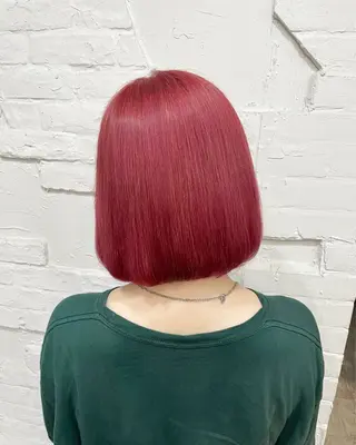 ミディアム カラー 【ピンク/韓国ヘア/ ヘアセット】亜海のヘアスタイル