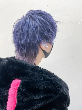 ショート カラー メンズ メンズパーマ メンズ特化ryoのヘアスタイル