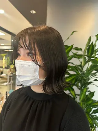 ショート カラー ハイトーン/暖色/ 眉/メイク/Rinaのヘアスタイル