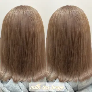 ミディアム lovis🧸ゆうあ 🧸/透明感カラーのヘアスタイル
