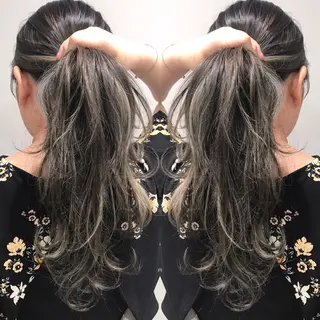 ロング カラー ヘアアレンジ BANK'S hair所属・💐ケラチン 髪質改善寺坂雄飛💐のヘアスタイル