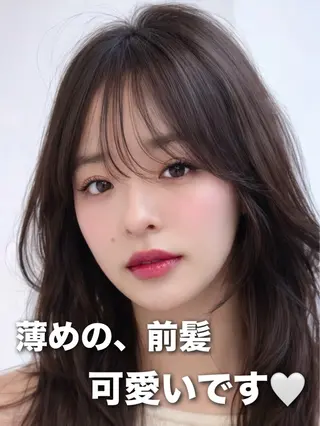 セミロング 映える顔まわり/前髪 特化 💗 ユキマのヘアスタイル