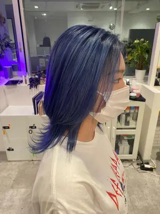 ミディアム カラー JILBLAN京都 ショート/ハイライトのヘアスタイル