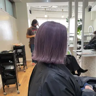 ミディアム カラー 🇰🇷ハイトーン× 韓国レイヤー레이어드のヘアスタイル