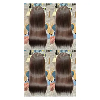 ロング カラー 髪質改善/縮毛矯正/ 韓国ヘア/店長敦士のヘアスタイル