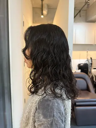 セミロング スパイラルパーマ /神野のヘアスタイル
