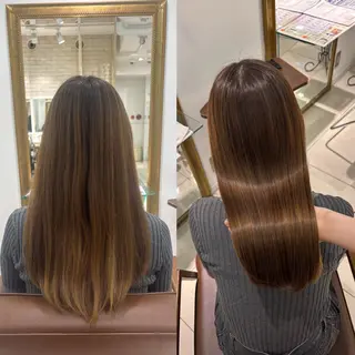 セミロング 縮毛・髪質改善🩰 mai🐰ྀི🤍のヘアスタイル